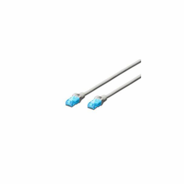 Digitus Ecoline Patch kabel, UTP, CAT 5e, AWG 26/7, šedý ...