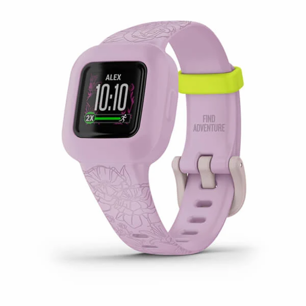 Garmin Vivofit Jr. 3 Bluemchen Altrosa/ Neongruen