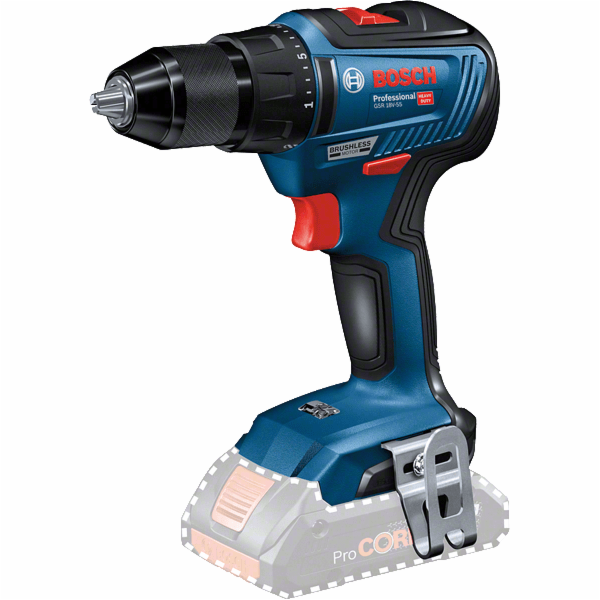 Aku vrtací šroubovák Bosch GSR 18V-55 Professional solo, ...