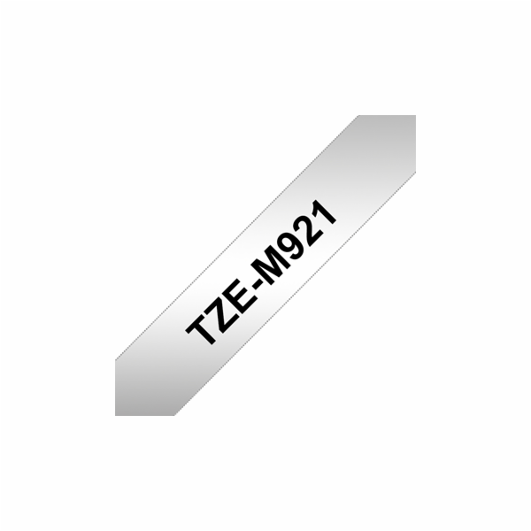 Brother - TZe-M921, stříbrná metalická / černá (9mm, lami...