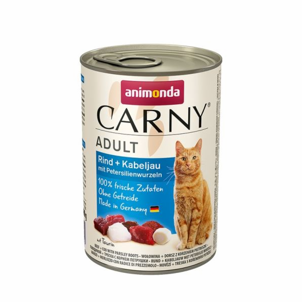 ANIMONDA konzerva CARNY Adult -hovězí, treska, petržel 400g