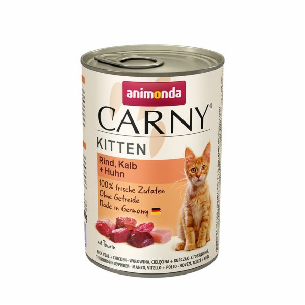 ANIMONDA konzerva CARNY Kitten - hovězí, telecí, kuřecí 400g