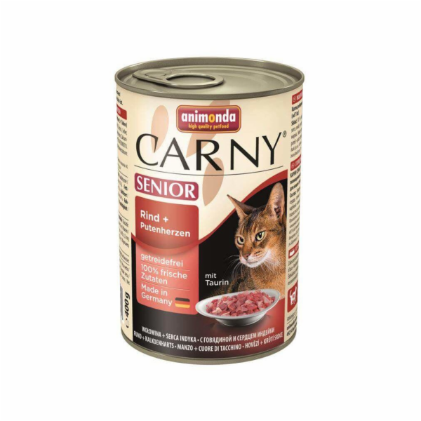 ANIMONDA Carny Senior hovězí a krůtí srdce 400 g