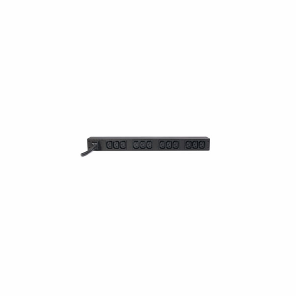 APC AP9565 APC Rack PDU, Basic, 1U, 16A, 208&230V, (12)C1...
