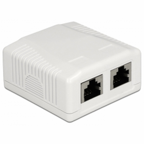 DeLOCK RJ-45 propojovací krabice 2 port Cat.6a LSA