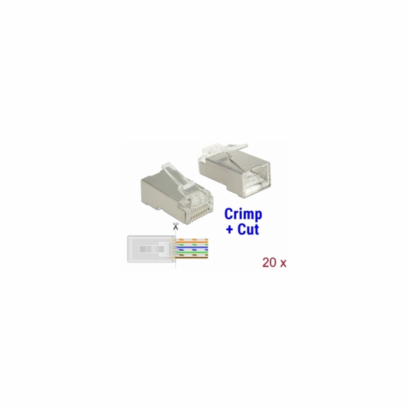 DeLOCK RJ-45 Crimp+Cut plug Cat.6 STP