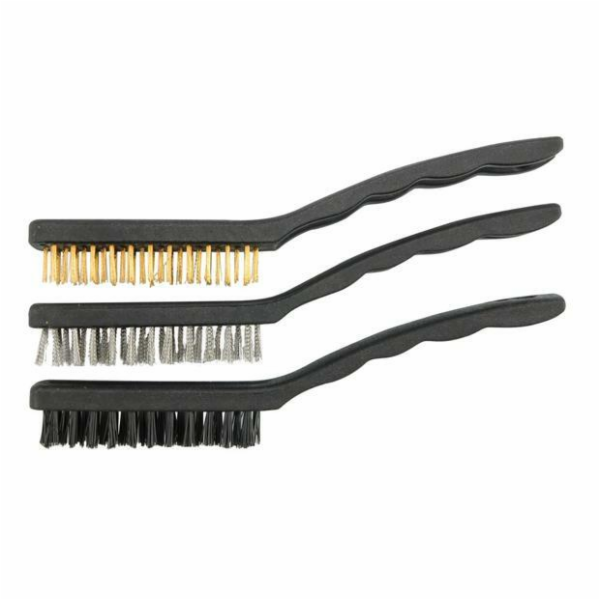 TOYA Sada kartáčů drátěných 170 mm 3 ks 