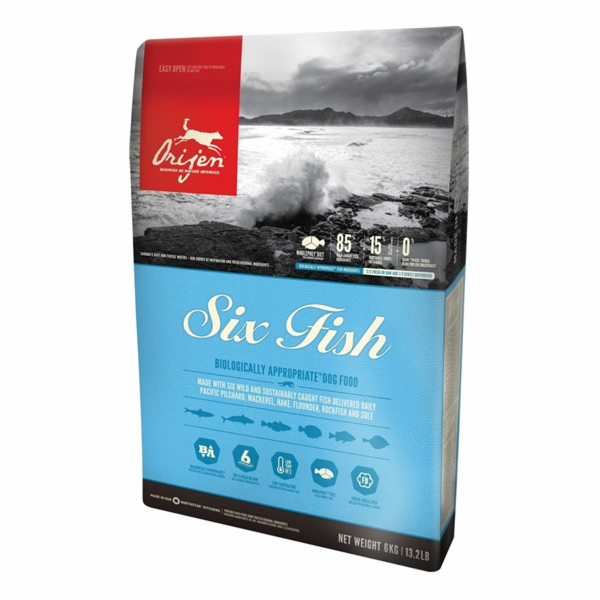 ORIJEN Six Fish - suché krmivo pro psy - 6kg