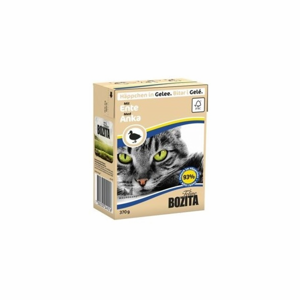 BOZITA Kachna v želé – mokré krmivo pro kočky – 370g