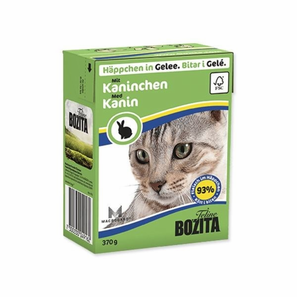 BOZITA Králík v želé - mokré krmivo pro kočky - 370 g