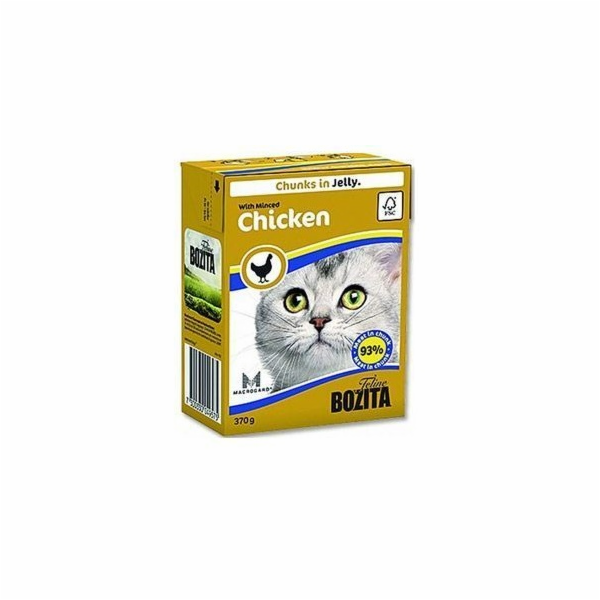 BOZITA Kuře v želé - mokré krmivo pro kočky - 370 g
