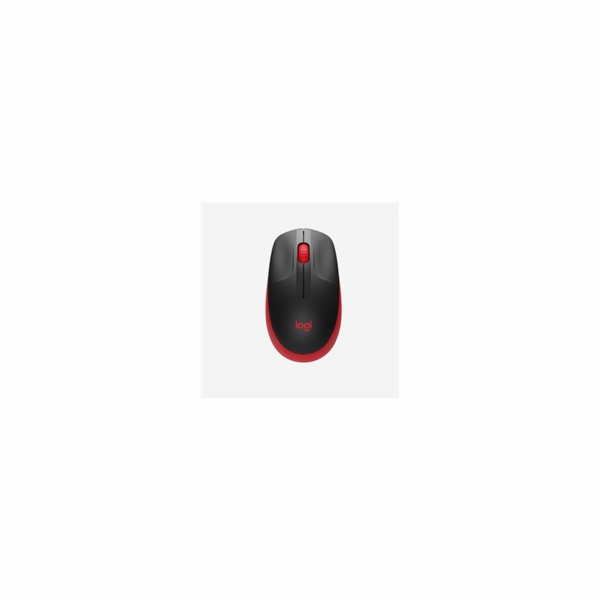 Logitech Wireless Mouse M190 Full-Size, red