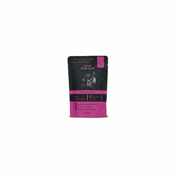 FITMIN Kitten Chicken - mokré krmivo pro kočky - 85 g