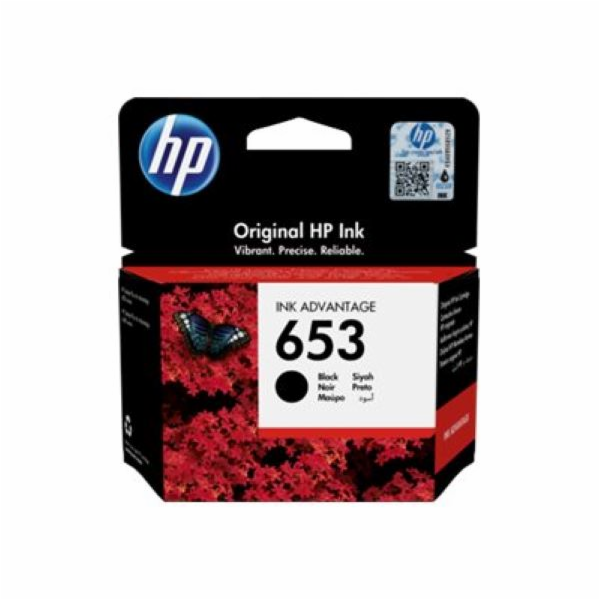 HP 653 Black (3YM75AE) - originální