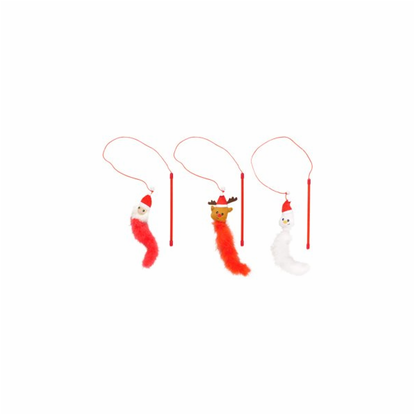 Flamingo Vánoční hračka pro kočky sněhulák/santa/sob