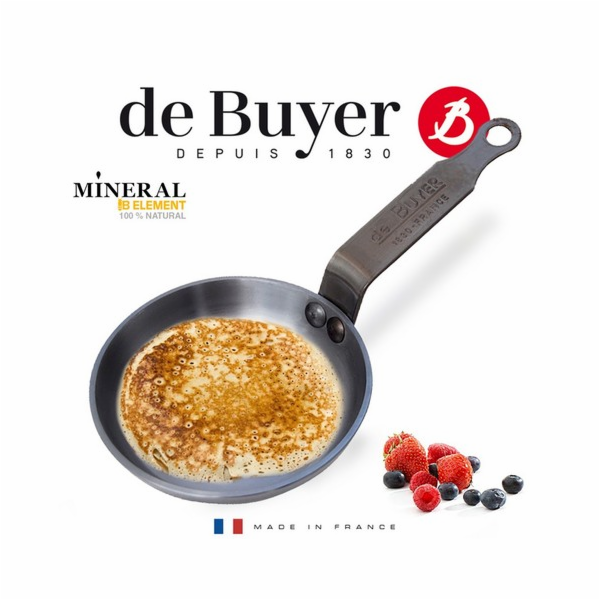 Mini pánev de Buyer, 5612.12, Mineral B Element, ocel, pr...