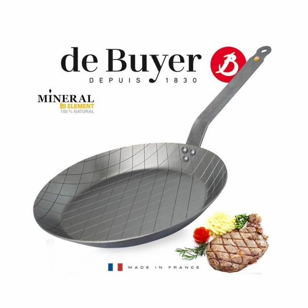 Pánev na steaky de Buyer, 5616.28, Mineral B Element, oce...