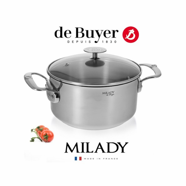 Hrnec 3427.28 ST STEEL Stewpan MILADY WIT lid O24CM