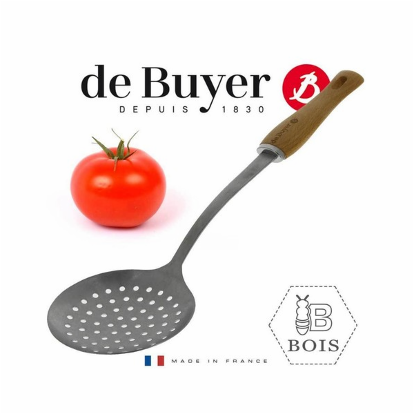 Odpěňovačka de Buyer, 2701.04, B BOIS, nerez a bukové dře...