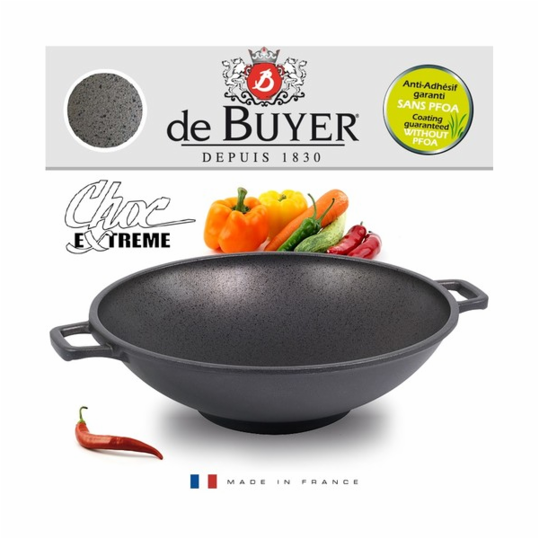 WOK pánev de Buyer, 8317.00, CHOC EXTREME, WOK, rendlík s...