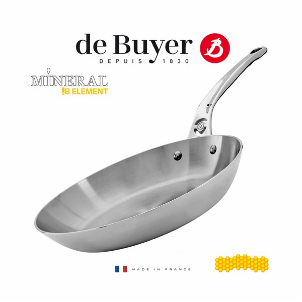 Ocelová pánev de Buyer, 5680.20, Mineral B PRO, ocel, ner...