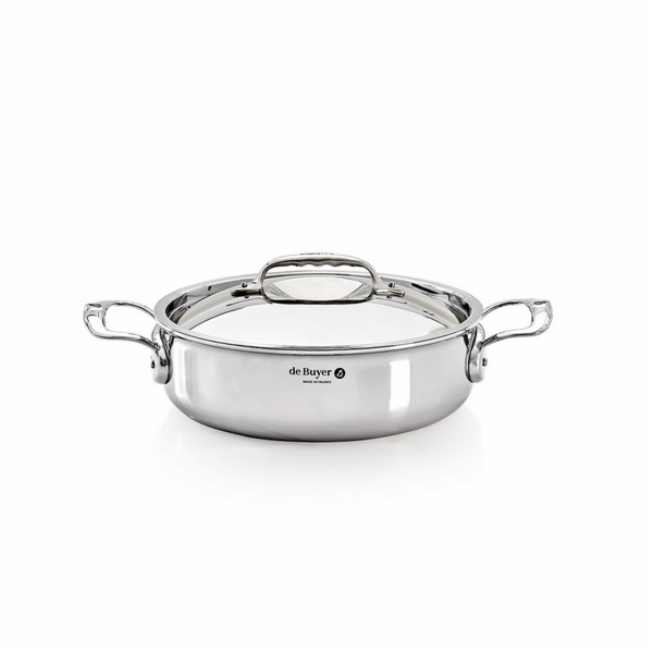 De Buyer Affinity Saucepot low with lid 24 cm