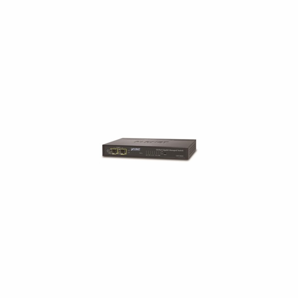 Planet GSD-1002M L2 switch, 8x1Gb, 2x1Gb SFP, 48-56VDC, f...