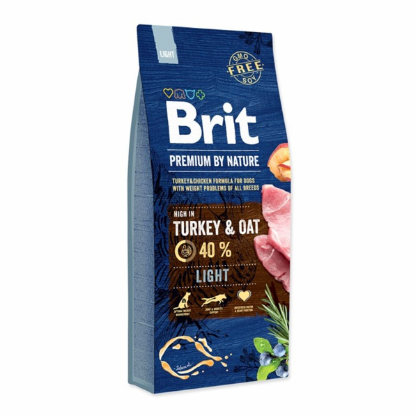 Brit Premium by Nature Light 15kg granule pro psy