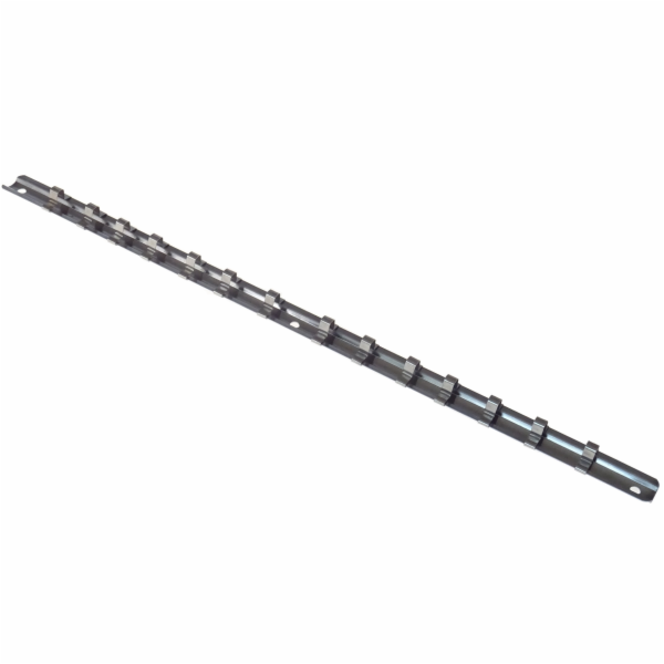 Kolejnice pro hlavice 1/4" 14 klipů "lišta na ořechy" - J...