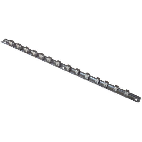 Kolejnice pro 3/8" hlavice, 14 klipů ,,lišta na ořechy" -...