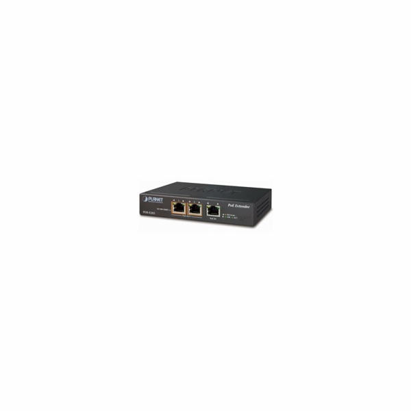 Planet POE-E202 PoE extender, 1xPoE-in, 2xPoE-out 25W, 80...