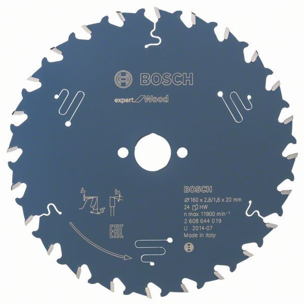 Pilový kotouč Bosch Expert for Wood, O 160mm, 24Z