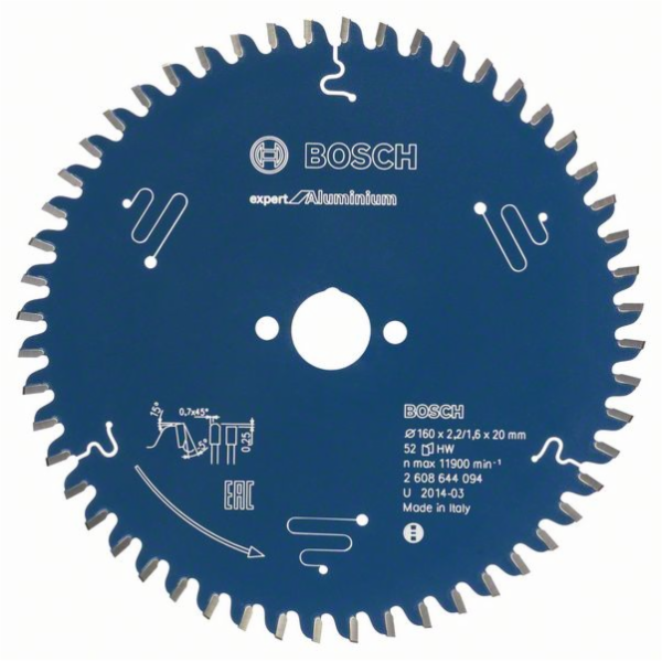 Pilový kotouč Bosch Expert na hliník, O 160mm, 52T