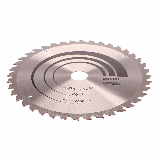 Pilový kotouč Bosch Optiline Wood, O 254mm, 40T
