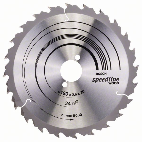 Bosch Speedline Wood 190x30x2.6mm, 24 zubů Pilový kotouč ...