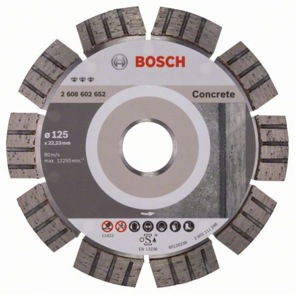 Diamantový řezací kotouč Bosch Best for Concrete, O 125 mm