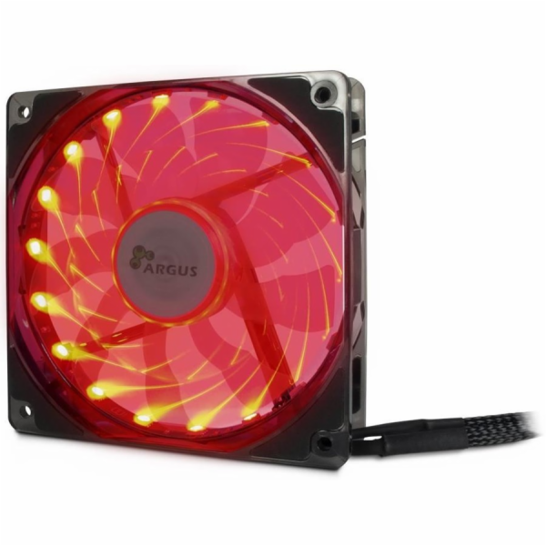 Inter-Tech Argus L-12025 červený ventilátor (88885413)