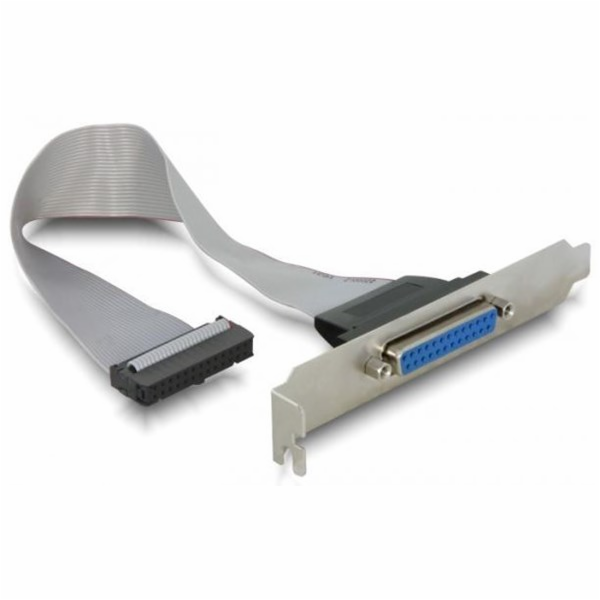Delock DB-25 - IDC-26, 0,22 m, šedá (84300)