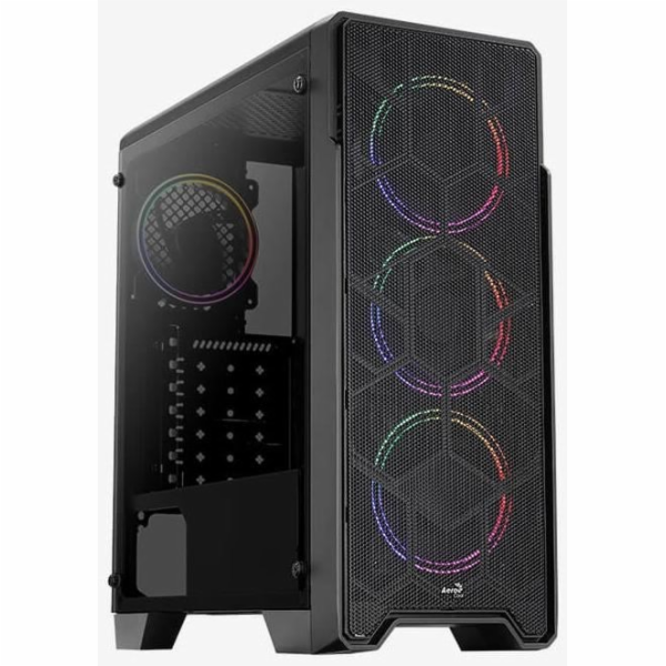 Aerocool Ore Tempered Glass skříň MLG, Mid tower, 2x USB ...