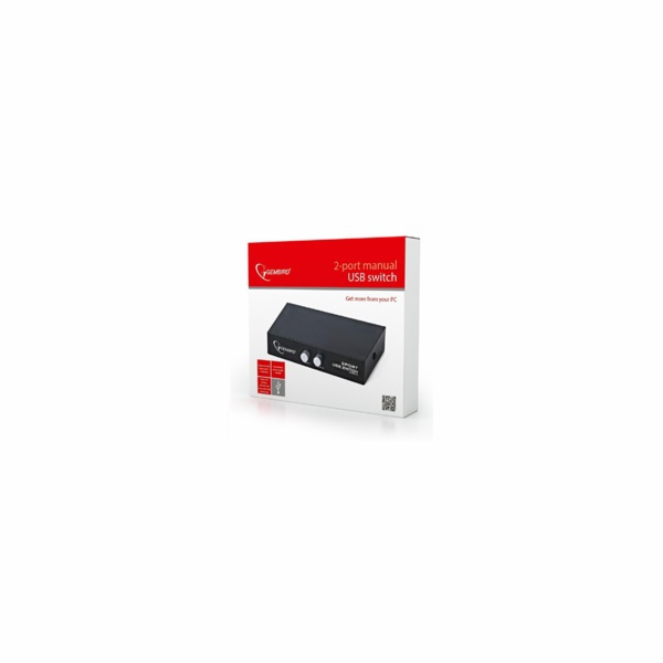 GEMBIRD Datový přepínač USB 2:1 manuální (switch)