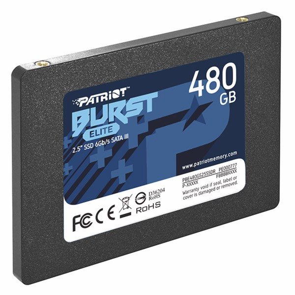 Patriot Burst 480GB, PBE480GS25SSDR SSD 450 / 320MB / s S...