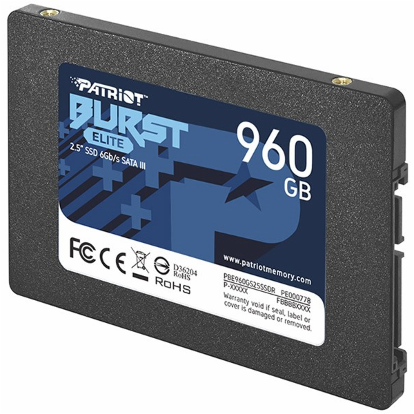 Patriot Burst 960GB, PBE960GS25SSDR Burst Elite 450/320MB...