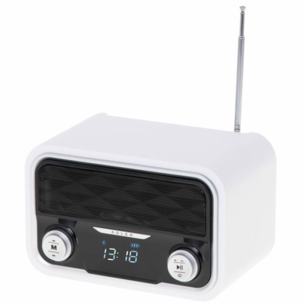 Adler AD1185 Bluetooth rádio USB bílé