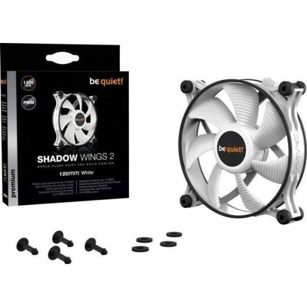 být zticha! Skříňový ventilátor Shadow Wings 2 PWM White ...