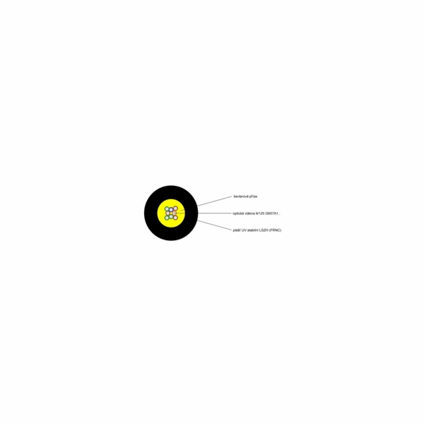 Optický kabel LEXI-Net DROP FTTx, 8x 9/125 SM, G.657A1, L...
