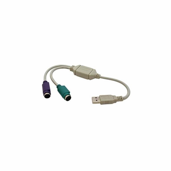 Redukce USB -> 2x PS2 