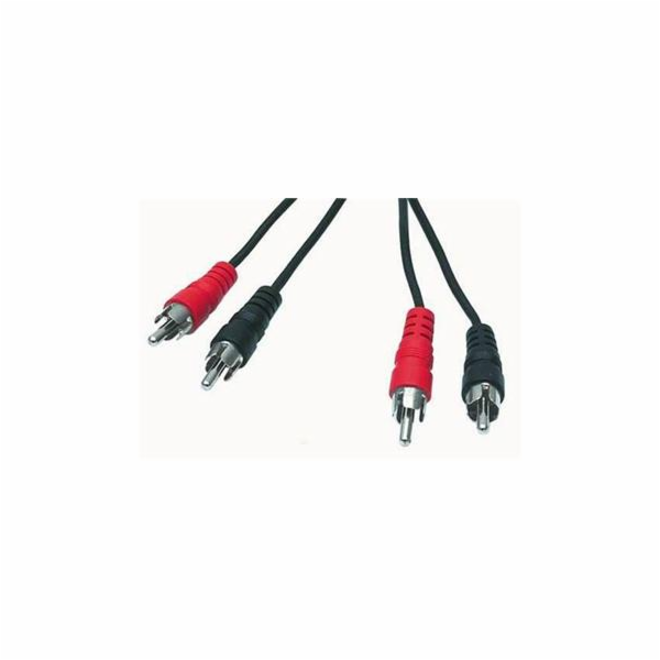 Kabel propojovací 2x cinch(M) - 2x cinch(M), 10m