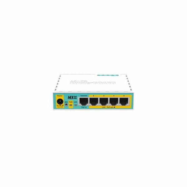 RouterBoard Mikrotik RB750UPr2 hEX PoE lite, 64 MB RAM, 4...