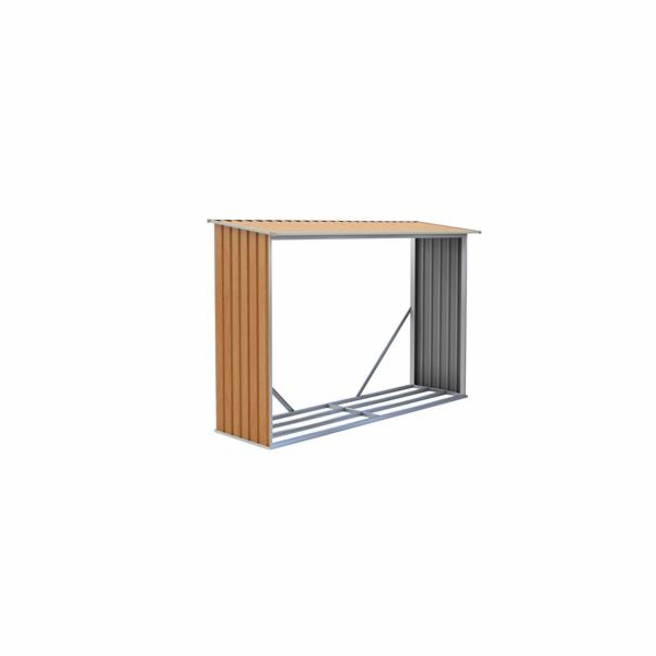 Přístřešek na dřevo G21 WOH 181 - 242 x 75 cm, hnědý