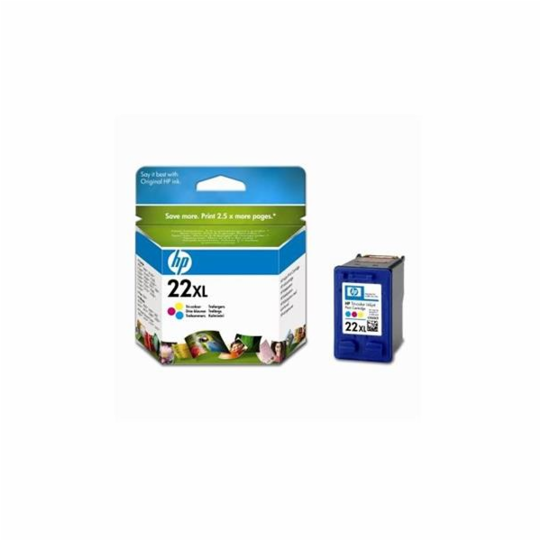 HP no. 22XL - 3barevná ink. kazeta velká, C9352CE